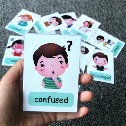 Tarjetas didácticas de aprendizaje de palabras en inglés Montessori para niños, tarjetas educativas tempranas, suministros para el aula, material didáctico para profesores de guardería