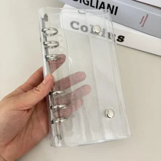 Libro de hojas sueltas estrechas A6 con 1 o 2 rejillas, 10 hojas, bolsas de almacenamiento de páginas, carpeta de postales, ídolo, tarjeta pequeña, libro de almacenamiento de estrellas, 1 ud.