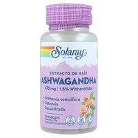 5 x Ashwagandha 60 cápsulas vegetales Solaray