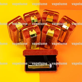 ACE Muhameds Cigarrillos eléctricos vacíos Nuevo bolígrafo dorado Vape Caja de terciopelo roja Juego de embalaje de almacenamiento de cigarrillos electrónicos ultra desechables Logotipo personalizado