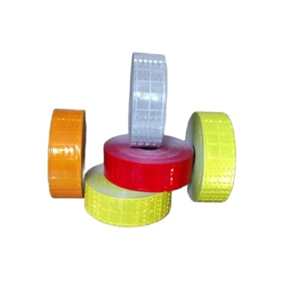 Reflector de seguridad intermitente de alta visibilidad, cinta de PVC, tira de chaleco reflectante, Material reflectante, 5cm x 50m