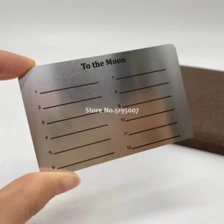 Tarjeta de visita de metal de acero inoxidable barata, impresión en color, tarjeta de visita de metal