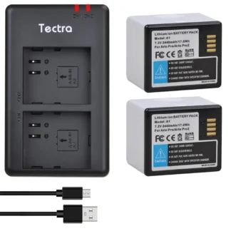 Batería de 2440mAh y cargador USB Dual para Arlo Pro, Arlo Pro 2, VMA4400