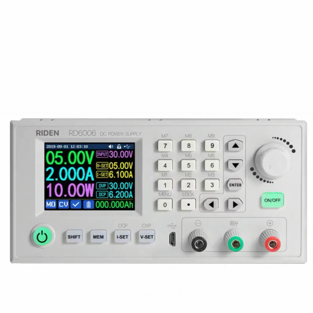 Nuevo RD6006/ RD6006P RD6006-W 60V 24A USB WiFi DC convertidor reductor de corriente de escritorio ajustable pantalla a Color de 2,4 pulgadas