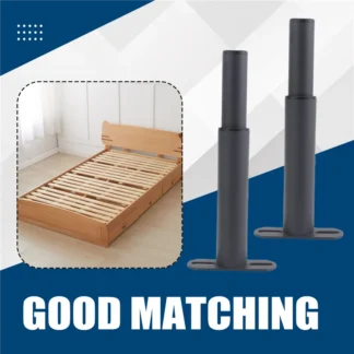 1 Juego de patas de soporte de marco de cama de Metal ajustables, listones centrales de marco de cama, piezas de repuesto de patas de soporte pesado (7-13,5 pulgadas)-AU47