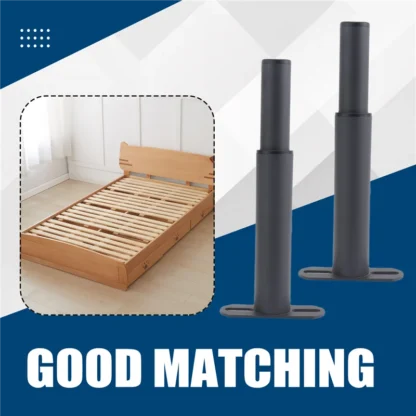 1 Juego de patas de soporte de marco de cama de Metal ajustables, listones centrales de marco de cama, piezas de repuesto de patas de soporte pesado (7-13,5 pulgadas)-AU47
