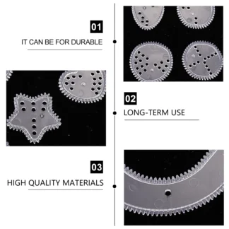 1 Juego de plantillas de regla Wanhua, juego de plantillas de dibujo de excelente mano de obra, regalo educativo para el desarrollo de la imaginación