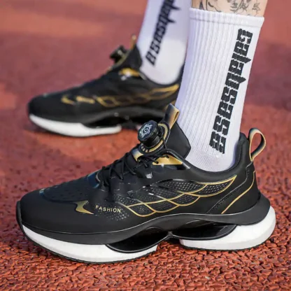 Zapatillas de deporte con plataforma en el bosque Lux, zapatos deportivos blancos tejidos, mocasines de lujo para hombre, entrenadores, cesta portátil en el extranjero