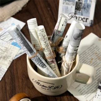 40 unids/lote, Bloc de notas, Material de papel, prologo caótico, diario basura, álbum de recortes, papel de decoración de fondo Retro