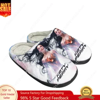 Pantuflas de Algodón Katy Perry de Alta Calidad para Hombre, Mujer, Jóvenes, Niños y Niñas, Pantuflas de Felpa para Dormitorio, Cálidas, Personalizadas, Térmicas