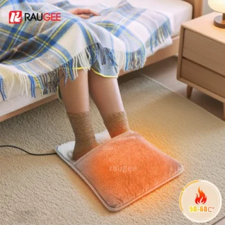 Calentador de pies USB, almohadilla térmica para calentar pies para el hogar, alfombrilla calentadora de pies suave y portátil, calentador de pies eléctrico
