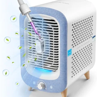 Jafanda Purificador de aire para el hogar Dormitorio 780 pies cuadrados, HEPA y carbón activado, limpiador de aire con esponja aromática y