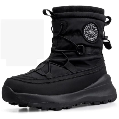 Zapatos para hombre, botas de nieve de alta calidad para hombres y mujeres, botas de felpa cálidas de invierno, zapatos impermeables antideslizantes para hombre, botas de algodón para exteriores
