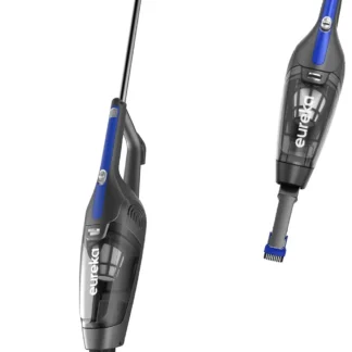 Aspiradora de varilla con cable liviana para el cabello de mascotas en el hogar, potente succión para alfombras y suelos duros, diseño portátil 3 en 1 azul