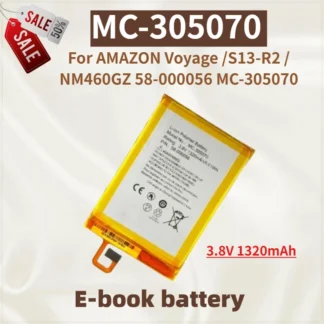 Batería de libro electrónico MC-305070 de alta capacidad 3,8 V 1320mAh para AMAZON Voyage /S13-R2 / NM460GZ 58-000056 MC-305070 batería de repuesto