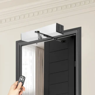 Abridor de puerta batiente automático, Control remoto, resistente, 220 libras, para uso comercial en casa, oficina, hospital