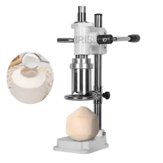 Abridor de agujeros de coco portátil, máquina abierta de coco Manual comercial