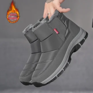 Botas de nieve de invierno para hombre, impermeables, cálidas, antideslizantes, para senderismo al aire libre, zapatos deportivos para hombre