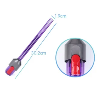 Popular para Dyson V10Slim V12Slim tubo de luz herramienta para hendiduras reemplazo aspiradoras inalámbricas boquilla para herramientas para hendiduras al vacío