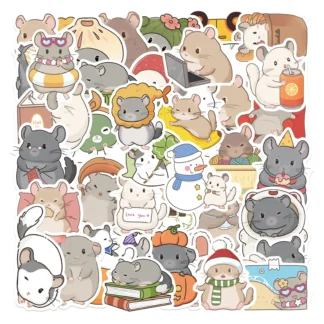 50/100 Uds. Adorables Pegatinas de Graffiti de Cavy Sudamericano para Equipaje y Portátil - Regalos Creativos