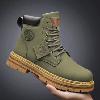 Botas de Montar de Marcas de Lujo, Zapatos para Caminar para Hombre, Botas de Exterior, Botas de Tobillo para Hombre, Nuevas Botas Casuales de Invierno con Diseño Clásico