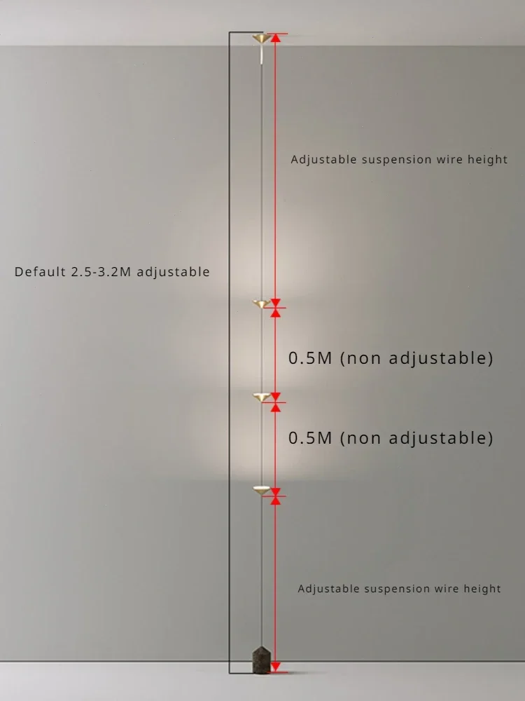 SANDYHA Lámpara de pie LED minimalista moderna para sala de estar, dormitorio, TV, fondo de pared, iluminación decorativa elegante para acento del hogar
