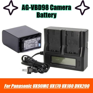 Batería para Cámara AG-VBD98 7.2V 10400mAh para Panasonic UX90MC UX170 UX180 DVX200