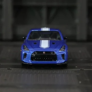1: 64 Nissan GT-R35 de simulación, modelo estático, coche de regalo coleccionable de metal