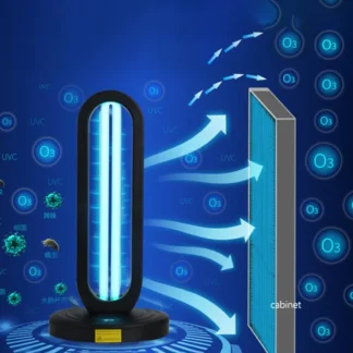 Lámpara de desinfección UV de oxígeno triatómico alto de 38W, luz UV remota de 360 grados, luz germicida inteligente para el hogar