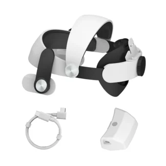Correa de cabeza exquisita para Meta /Quest 3S, paquete de batería de 6000Mah, carga desmontable, accesorios VR de reducción de peso integral