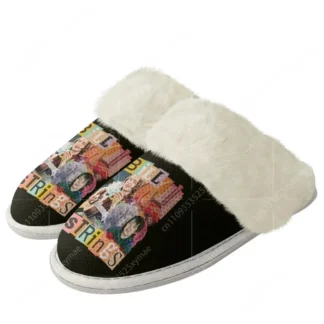 Pantuflas de Felpa con Diseño de Guitarrista de Billy Music, Zapatos Cálidos para Hombre y Mujer, Pantuflas Térmicas de Algodón para Dormitorio, Personalizadas