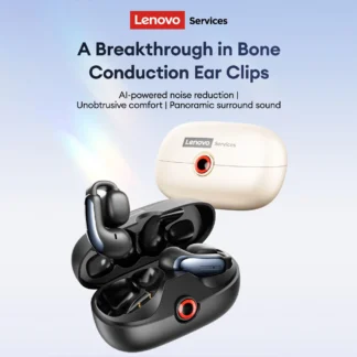 Lenovo LES-108 conducción ósea TWS Clips para las orejas auriculares inalámbricos Bluetooth V6.0 auriculares deportivos Al llamada reducción de ruido