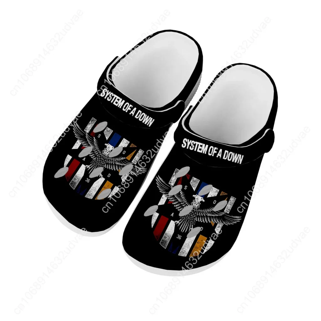 Sistema de sandalias de plumón para hombres, mujeres y adolescentes, zapatos de agua a la moda, zapatillas personalizadas de playa cómodas y transpirables para jardín de Metal pesado