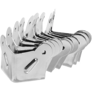 12 Protectores de Esquinas Metálicos de 34 mm, Protectores de Bordes de Tres Puntas para Cajas de Herramientas, Gabinetes de Altavoces, Accesorios para Estuches de Transporte