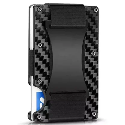 Tarjetero de visita Rfid, tarjetero de fibra de carbono, billeteras para hombres y mujeres, minitarjetero fino, monedero para hombre, bolsas para dinero con múltiples tarjetas