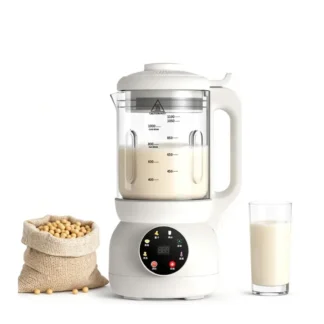 Máquina automática para hacer leche de nueces, máquina para hacer leche de soja de 40 oz, 12 cuchillas, temporizador de 12 horas, limpieza automática, mantener caliente, hervir poco ruido, hacer almendras caseras,