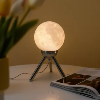 Venta directa de fábrica, bola de arte americana, luz nocturna, borde transfronterizo disponible, lámpara de mesa de alta gama de estilo femenino de ensueño para dormitorio