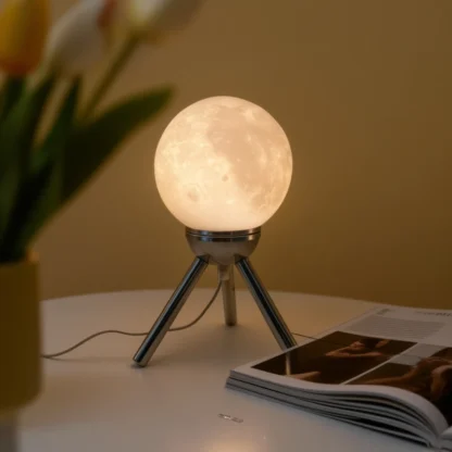 Venta directa de fábrica, bola de arte americana, luz nocturna, borde transfronterizo disponible, lámpara de mesa de alta gama de estilo femenino de ensueño para dormitorio