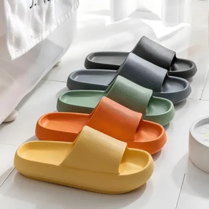 Zapatillas de hombre, casa de verano para mujer, baño antideslizante, baño, parejas, zapatillas de casa de suela gruesa para hombre, zapatillas simples de verano para hombre