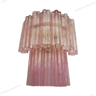 Lámpara de pared de cristal de Murano ámbar francés, aplique brillante de cristal esmerilado con tubo de estrella para sala de estar, decoración elegante para el hogar, novedad de 2026