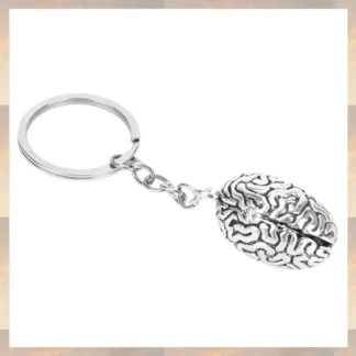 2025 New-3X llavero cerebral aleación inteligente cerebral IQ llavero Fob cadena medicina humana