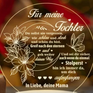 Acrílico LED luz nocturna romántica USB 3D dormitorio luces para dormir lámparas de mesa DIY