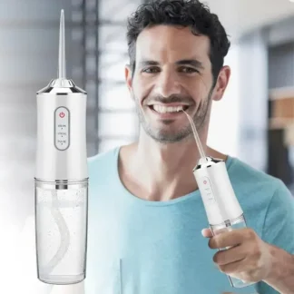 Irrigador Oral eléctrico inteligente portátil, limpiador Dental con chorro de agua, 4 chorros, 3 modos, recargable
