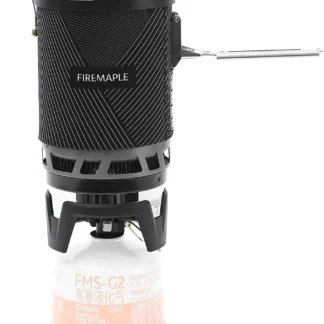 Estufa compacta para mochilero para senderismo y acampada: equipo de cocina ligero y de ebullición rápida para exteriores