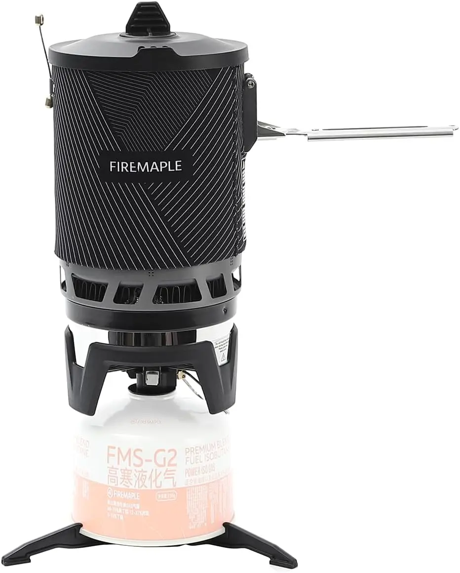Estufa compacta para mochilero para senderismo y acampada: equipo de cocina ligero y de ebullición rápida para exteriores