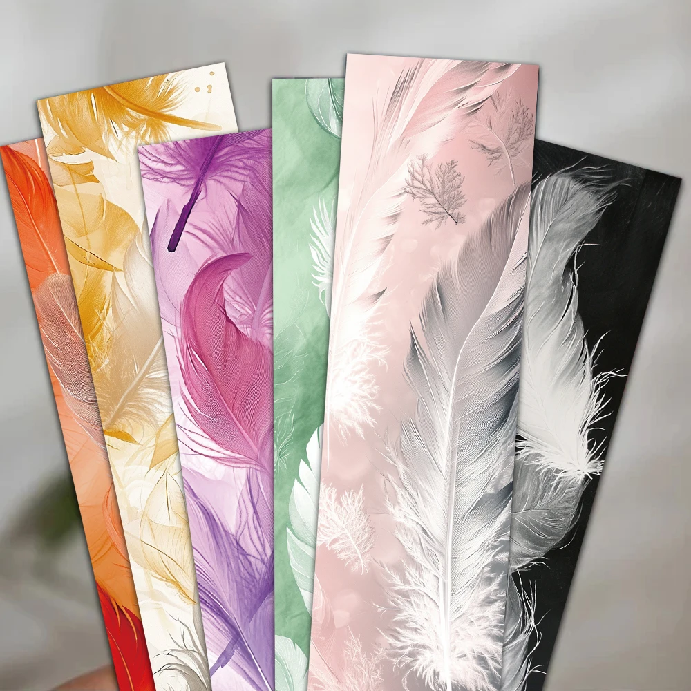 Marcadores de plumas minimalistas de 30 piezas, marcadores de libros creativos, marcadores de páginas de lectura, tarjetas de papel, suministros para estudiantes