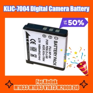 Batería para cámara digital KLIC-7004 de 3,7 V y 1400 mAh, para Kodak M1033 M1093 V1073 M2008 Zi8