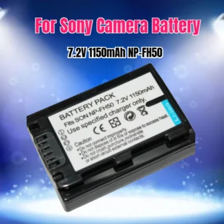 Batería de cámara NP-FH50 de 7,2 V y 1150mAh para Sony HDR-TG1E TG5 TG3 TG7 DSC-HX1 A330 A290 modelos compatibles NP-FH50 NP-FH70 NP-FH100