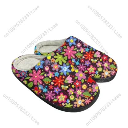 Zapatillas personalizadas de algodón a la moda Brite para hombre y mujer, zapatos informales de felpa para adolescentes, zapatillas térmicas cómodas para mantener el calor