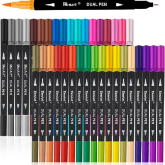Marcadores de Arte de Doble Punta, 36 Colores para Libros de Colorear para Adultos, Regalos de Navidad para Adolescentes y Regalos para Calcetines